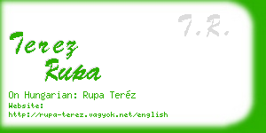 terez rupa business card